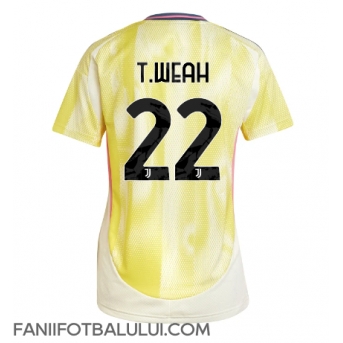 Juventus Timothy Weah #22 Tricou Fotbal Replică 2024-25 Femei Deplasare